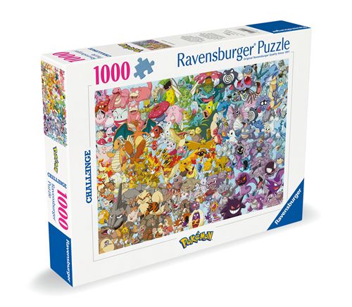 Puzzle 1000 pièces Challenge Puzzle : Pokémon Ravensburger France - vue 3