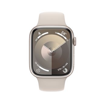 Apple Watch Series 9 (GPS) - 2e génération - 45 mm - montre intelligente avec bande sport - fluoroélastomère - taille du bracelet : M/L