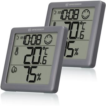 Station météo Bresser Thermo Hygro x 2 Climate Smile 7000017 Gris