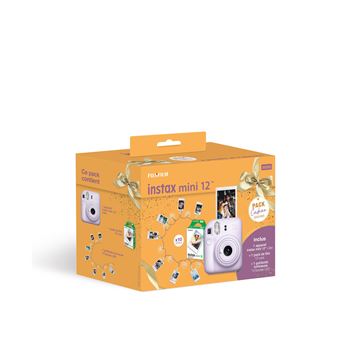 Pack Appareil photo instantané Fujifilm instax mini 12™ Lavande + Pack film instax™ mini 10 vues + Guirlande LED - 1