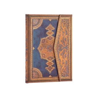 Carnet à couverture rigide Paperplanks midi ligné Reliure Safavide indigo - 1