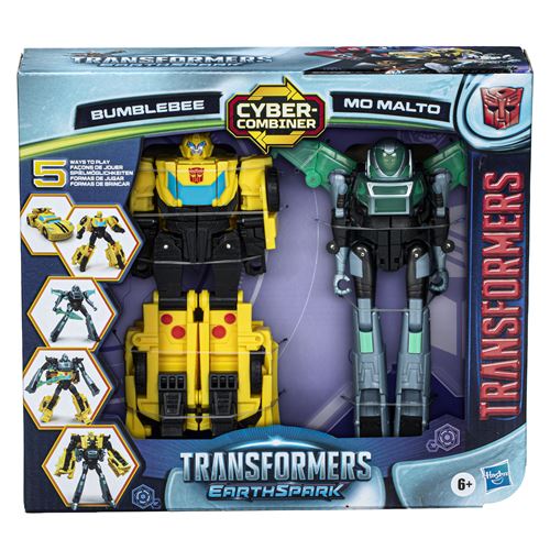 Transformers Figurines Earthspark Cyber-Combiner Bumblebee Et Mo Malto - Image 3