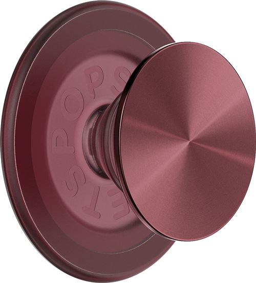 PopGrip PopSockets compatible MagSafe Aluminum radial Oxblood