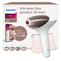 Epilateur à lumière pulsée sans fil Philips Lumea Series 9900 BRI951/01 Blanc et Rose