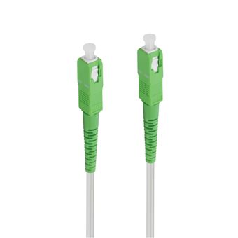 Câble fibre optique Temium 10 m Blanc et vert - Fnac.ch - Câbles ADSL