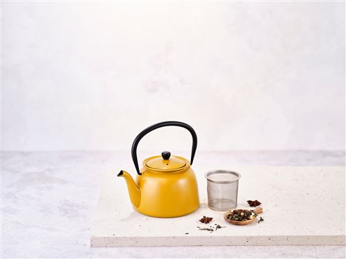 Théière en Fonte Cosy & Trendy Jane 6659702 0,92L Jaune Moutarde