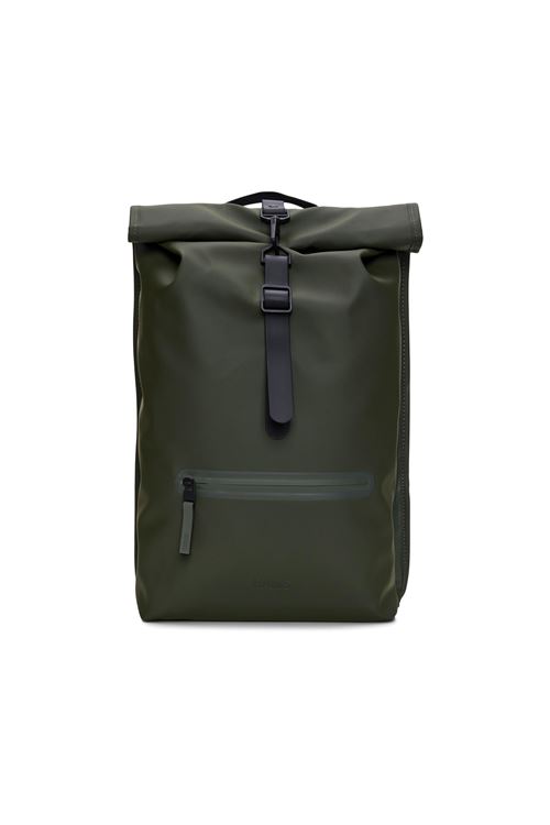 Sac à dos Rains Rolltop Rucksack pour ordinateur portable de 16 Noir