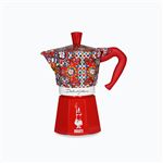 Cafetière italienne Bialetti Moka Express 0005329 6 Tasses D et G Rouge