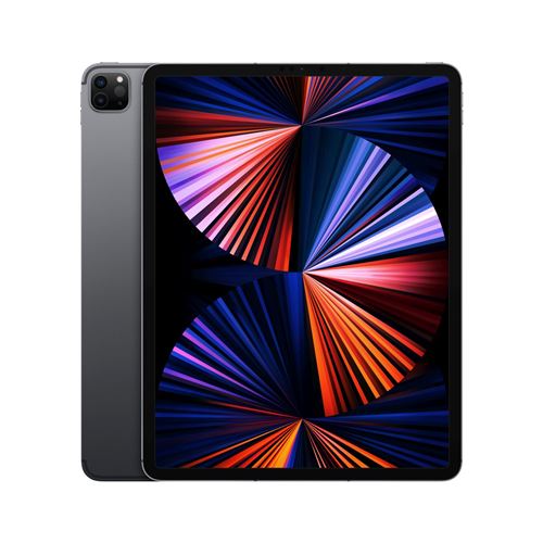 Tablette tactile iPad Pro 12,9" Puce Apple M1 256 Go Wifi + Cellular 5e génération Gris sidéral Mi 2021