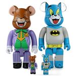 Bearbrick 100+400% Tom as Batman & Jerry as Joker