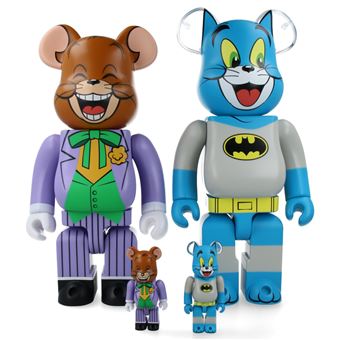 Bearbrick 100+400% Tom as Batman & Jerry as Joker