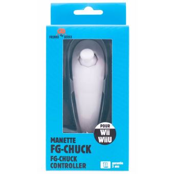 Manette type nunchuk Freaks And Geeks FG-Chuck Blanc pour Nintendo Wii et Nintendo Wii U