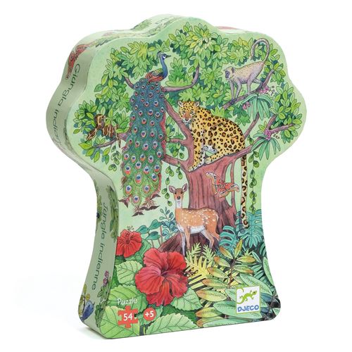 Puzzle 54 pièces Djeco Jungle indienne