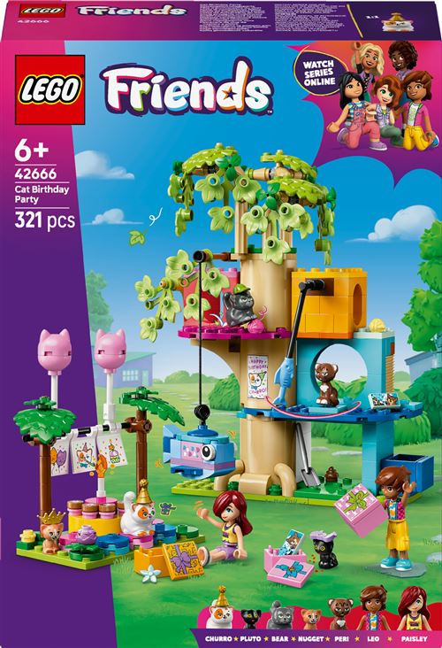LEGO® Friends 42666 La fête d’anniversaire et ’arbre à chats