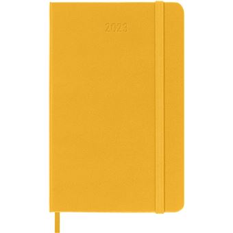 Agenda scolaire Moleskine 2022 2023 Semainier format de poche Rigide Jaune Orangé