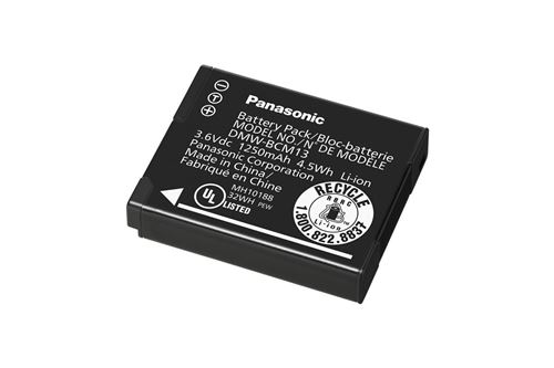Panasonic DMW-BCM13E - Batterie - Li-Ion - 1250 mAh - pour Lumix DC-FT7, TS7, DMC-FT5, FT6, TS6, TZ56, TZ58, TZ61, TZ70, TZ71, ZS35, ZS40, ZS45, ZS50