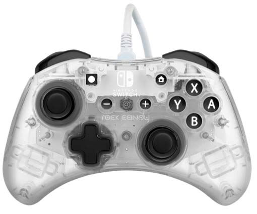 Manette Filaire Pdp Rock Candy Frost Blanc Pour Nintendo Switch Manette Achat Prix Fnac