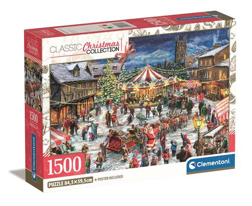 Puzzle 1500 pièces : La Foire de noël Clementoni Puzzles - vue 2