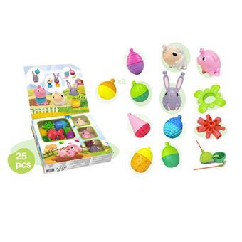 Jeu d'éveil Lalaboom Coffret cadeau 5 en 1 Perles éducatives 25 pièces