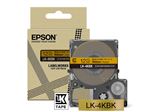 Cartouche d'encre Epson LK-4KBK pour LabelWorks LW-C410 et LW-C610 Noir sur Or