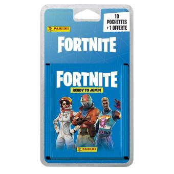 Pack de 10 pochettes Panini Fortnite + 1 pochette offerte