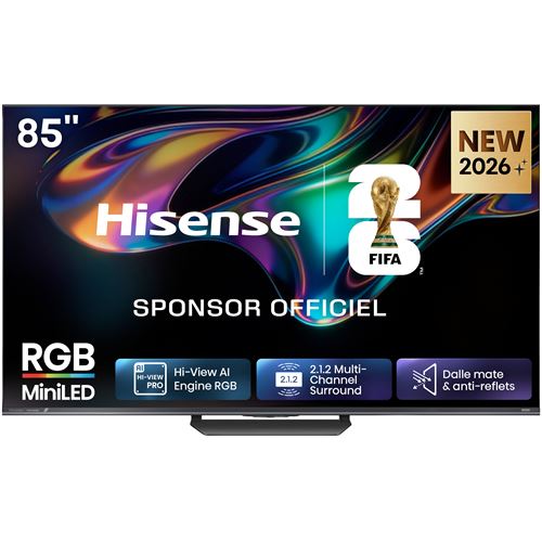 HISENSE TV  RGB Mini LED 4K 85UR8S 215 cm 2026