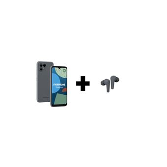 Pack Smartphone FairPhone 4 6.3" 5G Double SIM 128 Go Gris + Earbuds