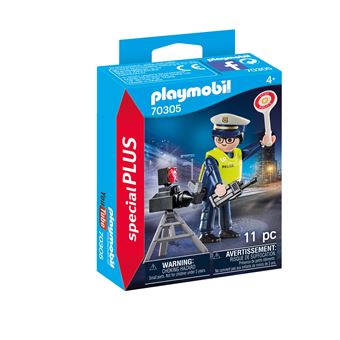 Playmobil Les policiers 70305 Policier avec radar de vitesse