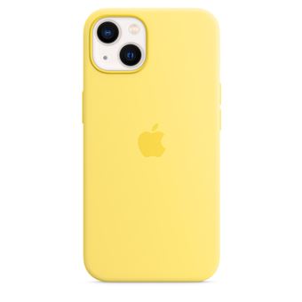 Coque en silicone avec MagSafe pour iPhone 13 Zeste de citron