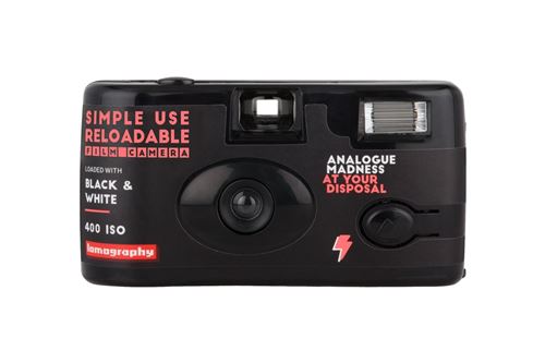 Appareil photo argentique jetable et rechargeable 24x36 Lomography Simple Use Reloadable Camera Noir