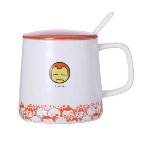 Tasse en céramique Miniso Marvel Iron Man Blanc et Rouge