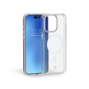 Coque IPhone 15 Plus Anti-chute - Bords Métal, Design Ultra-fin Sans Cadre - Avec Film Protecteur Objectif - Noire