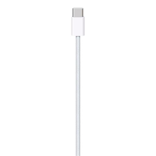 Câble de charge tissé USB-C Apple 1 m pour tablette et PC portable Blanc