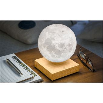 Lampe à poser Lune Gingko Frêne blanc