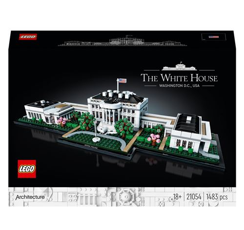 Lego La Casa blanca edad ‍18 1483 piezas architecture 21054 lugares para adultos idea de regalo coleccionable multicolor es set maqueta