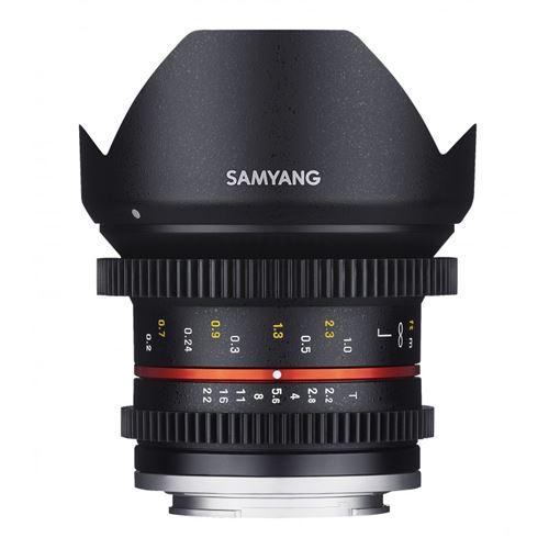 Samyang 12mm T2.2 Ciné NCS CS – Video-Zoomobjektiv – Schwarz – für Micro Four Thirds