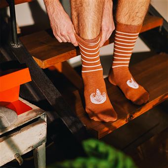 Chaussettes hautes et mi-bas Doiy Latte Marron