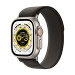 Apple Watch Ultra + Cellular, boîtier Titane 49mm avec Boucle Trail Noir / Gris Taille M/L