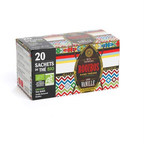20 infusettes Thé bio Rooibos vanille
