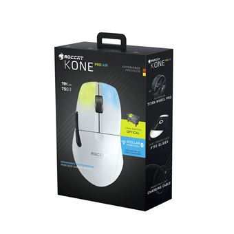 Souris Gaming sans fil Bluetooth Roccat Kone Pro Air Blanc