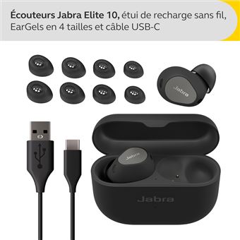 Ecouteurs sans fil Jabra Elite 10 Noir