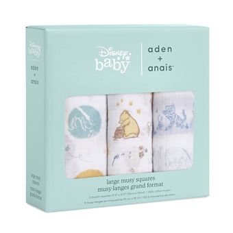 Coffret de naissance Disney Lot de 3 petits-langes Winnie in the woods