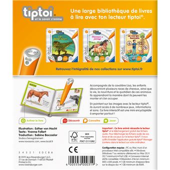 Livre interactif Ravensburger Tiptoi Mini Doc Chevaux et poneys