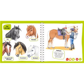 Livre interactif Ravensburger Tiptoi Mini Doc Chevaux et poneys