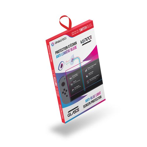 Oniverse Ecran de protection anti lumiere bleue en verre trempe (Switch OLED)
