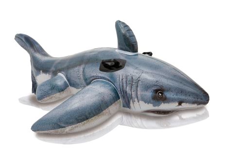 Requin Gonflable A Chevaucher 173 X 107 Cm Piscine Plage