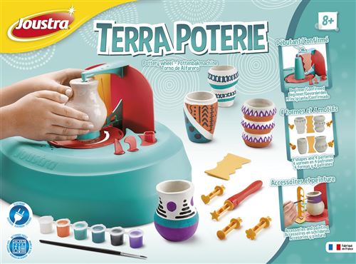 Joustra - Avec le coffret Terra Poterie, les enfants réalisent et décorent  facilement de véritables poteries ! Découvrez cette activité manuelle sur  notre site 