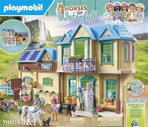 Playmobil Le Club D'Équitation 71351 Ranch De La Cascade