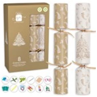 IZoeL 8 Pièces Crackers Noel Set - Bougie Parfumées, Papier