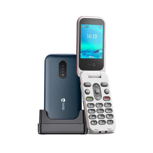 Téléphone portable basique Doro 2820 2,8 4G Micro SIM Bleu